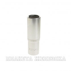 Головка торцевая 19мм 1/2" 6-гранная глубокая L=80мм ЭВРИКА ER-91512 1/120