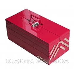 Набор инструментов 108 предметов 1/4",1/2" в переносном инстр. ящике 535х258х225мм (5 лотков) JTC
