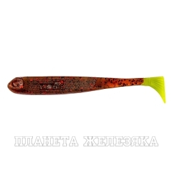 Виброхвост несъедоб. Jumbo 4,95"/12.5 см Rusty Gold & Lime 100шт. (HS-7-017-N) Helios