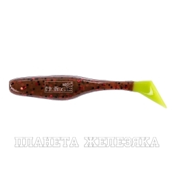 Виброхвост несъедоб. Vigor 3,75"/9.5 см Rusty Gold & Lime 100шт. (HS-6-017-N) Helios