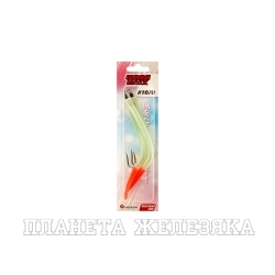 Крючок оснащенный кембриком HIGASHI Gummi Makk #10/0  (set-3pcs) #02 Red Head