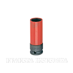 Головка ударная колесная 21 мм, в пластиковой защите, HONITON ISK-4021