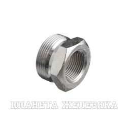 Переходник для парового соединения "GEFEST", ВР/НР, 2" NPT x Wing nut (нерж 316), TLGFR2-SS (RGB28)