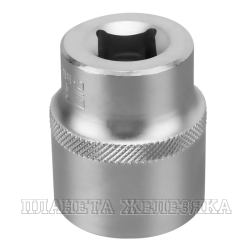 Головка торцевая, 30 мм, 12-гранная, CrV, под квадрат 1/2", хромированная// Stels