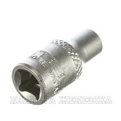 Головка торцевая 1/4, Е6, CrV// Stels