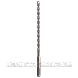 Бур по бетону, двойная спираль, Cobalt W-tip, 8x210 мм, SDS PLUS// Denzel