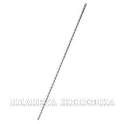 Бур по бетону, двойная спираль, Cobalt W-tip, 10x600 мм, SDS PLUS// Denzel