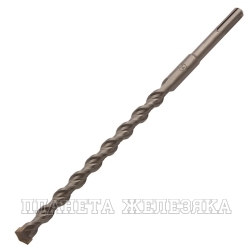 Бур по бетону, двойная спираль, Cobalt W-tip, 14x260 мм, SDS PLUS// Denzel