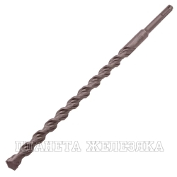 Бур по бетону, двойная спираль, Cobalt W-tip, 16x310 мм, SDS PLUS// Denzel