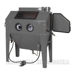 Камера пескоструйная RF-SBC420: с очисткой воздуха (420л, 340л/мин, 3.4-8.5атм) пневмо ROCKFORCE /1