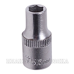 Головка торцевая  5,5мм 1/4" 6-гранная L=25мм ROCKFORCE RF-525055 /1/60