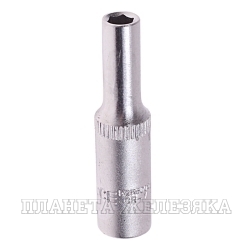 Головка торцевая  5мм 1/4" 6-гранная глубокая L=45мм ROCKFORCE RF-5255005 /1/40