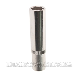 Головка торцевая  8мм 1/4" 6-гранная глубокая L=45мм ROCKFORCE RF-5255008 /1/40