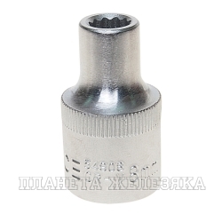 Головка торцевая  8мм 1/2" 12-гранная L=40мм ROCKFORCE RF-54908 /1/10