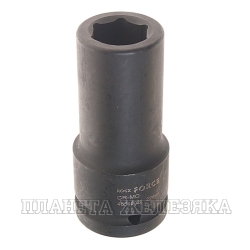 Головка торцевая 22мм 3/4" 6-гранная ударная удлиненная L=78мм ROCKFORCE RF-46510022 /1/10
