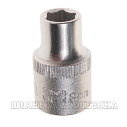 Головка торцевая  8мм 3/8" 6-гранная L=28мм ROCKFORCE RF-53508 /1/20