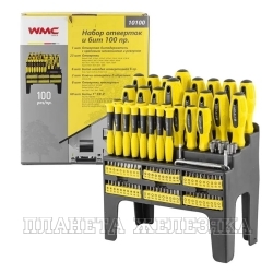 Набор отверток и бит WMC-10100: 100пр. WMC TOOLS /1/2