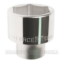 Головка торцевая 55мм 3/4" 6-гранная L=76мм ROCKFORCE RF-56555 /1/4