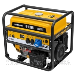 Генератор бензиновый PS-95EA-PRO, 9,5 кВт, 230 В, 40 л, разъём ATS, эл.старт// Denzel
