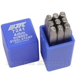 Клейма цифровые 4мм (HRC 60+-2° DIN 1451) (старый артикул JTC-JW0913-4) JTC