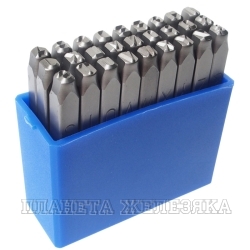 Клейма буквенные латиница 4мм (HRC 60+-2° DIN 1451) (старый артикул JTC-JW0914-4) JTC