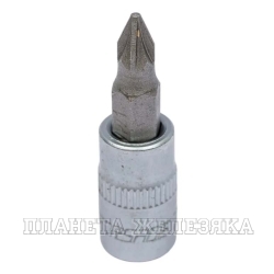 Головка-бита F-322321: 1/4" POZIDRIVE PZ.132мм FORSAGE /1/50