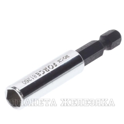 Держатель вставок RF-81260: 1/4"(Hex) х 1/4"(Inhex) магнитный 60мм ROCKFORCE /1/50