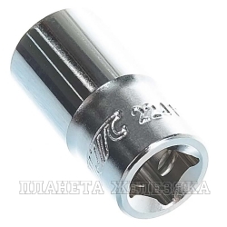Головка торцевая 6-гранная 1/4" х 11/32", длина 25мм JTC /1/20/1000