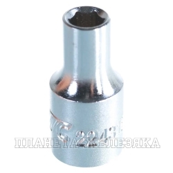 Головка торцевая 6-гранная 1/4" х 3/16", длина 25мм JTC /1/20/1000
