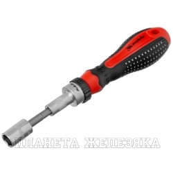 Отвёртка реверсивная с набором бит и насадок торцевых, CrV, 1/4", 16 шт.// Matrix