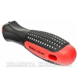 Отвертка Fusion, PH0 х 100 мм, CrV, 3-х компонентная рукоятка "anti slip"// Matrix