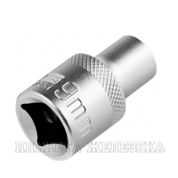 Головка торцевая, 9 мм, 12-гранная, CrV, под квадрат 1/2", хромированная// Stels