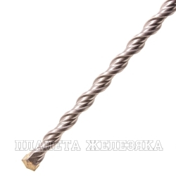 Бур по бетону, двойная спираль, Cobalt W-tip, 10x600 мм, SDS PLUS// Denzel