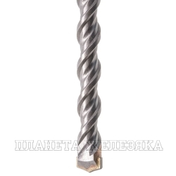 Бур по бетону, двойная спираль, Cobalt W-tip, 12x260 мм, SDS PLUS// Denzel