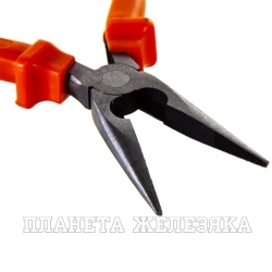 Длинногубцы Classic, 180 мм, прямые шлифованные, пластмассовые рукоятки// Sparta