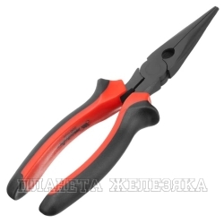 Длинногубцы Black Nickel, 200 мм, прямые, двухкомпонентные рукоятки// Matrix