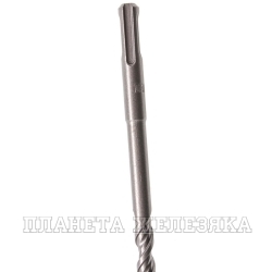 Бур по бетону, двойная спираль, Cobalt W-tip, 10x460 мм, SDS PLUS// Denzel