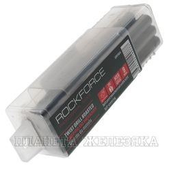 Сверло по металлу 9мм HSS+Co(10шт), в пластиковом футляре  ROCKFORCE /1