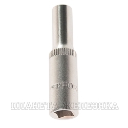 Головка торцевая  6мм 1/4" 6-гранная глубокая L=45мм ROCKFORCE RF-5255006 /1/40