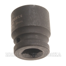 Головка торцевая 24мм 1/2" 6-гранная ударная L=40мм ROCKFORCE RF-44524 /1/10