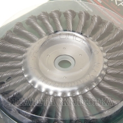 Кордщетка RF-BWF107 дисковая стальная витая для УШМ 175мм, в блистере  ROCKFORCE /1