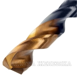 Сверло по металлу, 10 мм, HSS-Tin, Golden Tip, 8 шт.// Denzel