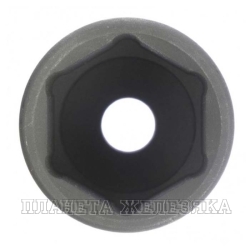 Головка ударная удлиненная шестигранная, 32 мм, 1/2", CrMo// Stels