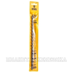 Бур по бетону, двойная спираль, Cobalt W-tip, 12x260 мм, SDS PLUS// Denzel