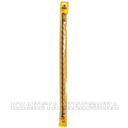 Бур по бетону, двойная спираль, Cobalt W-tip, 22x600 мм, SDS PLUS// Denzel