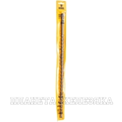 Бур по бетону, двойная спираль, Cobalt W-tip, 10x460 мм, SDS PLUS// Denzel
