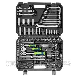 Набор инструментов, 1/2", 3/8", 1/4", пластиковый кейс 160 предм.// Сибртех