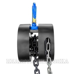 Таль цепная F-TRC9010 механическая подвесная c фиксацией цепи натяжения, 1 т (длина цепи - 2,5м)FORSAGE /1