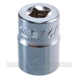 Головка торцевая 6-гранная 1/4" х 1/2", длина 25мм JTC /1/20/1000