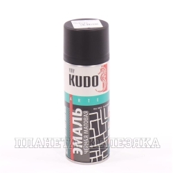 Краска KUDO черная матовая 520мл аэрозоль